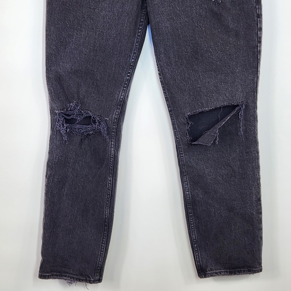 Abercrombie & Fitch 26 Short Curve Love '90s Straight Ultra High Rise Jean Black - Picture 5 of 16